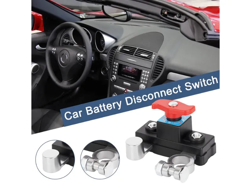 Universal Car Battery Disconnect Switch with Pure Copper Terminal – Safe Power Cut-Off for Vehicles