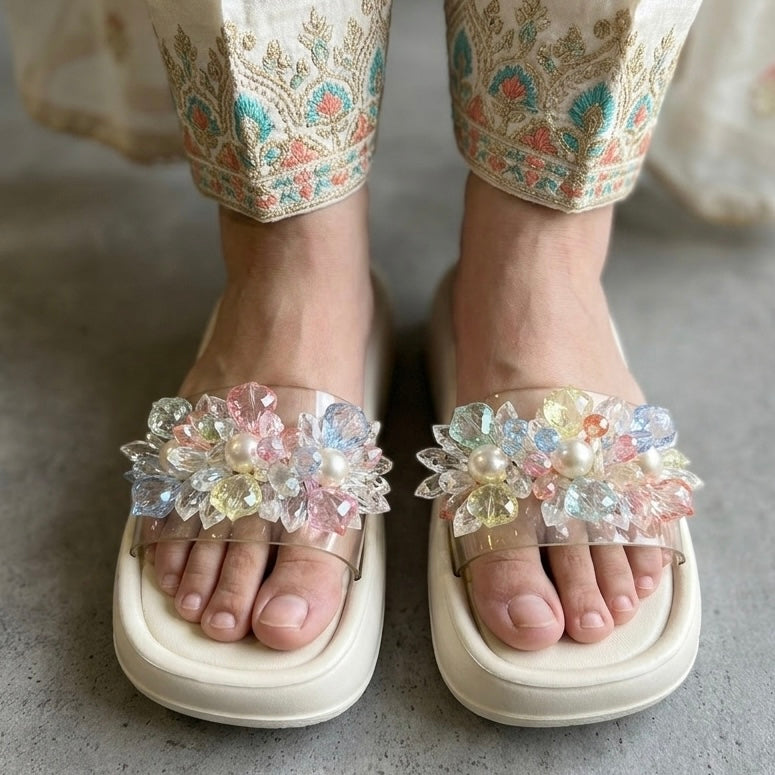 Crystal Blossom Softie - 2 Inch Sofite - Off White