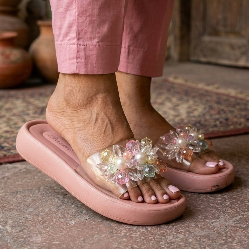 Crystal Blossom Softie - 2 Inch Sofite - Petal Pink