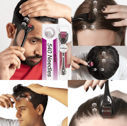 7 Days Hair Growth Serum with 540 Micro-Needle Derma Roller