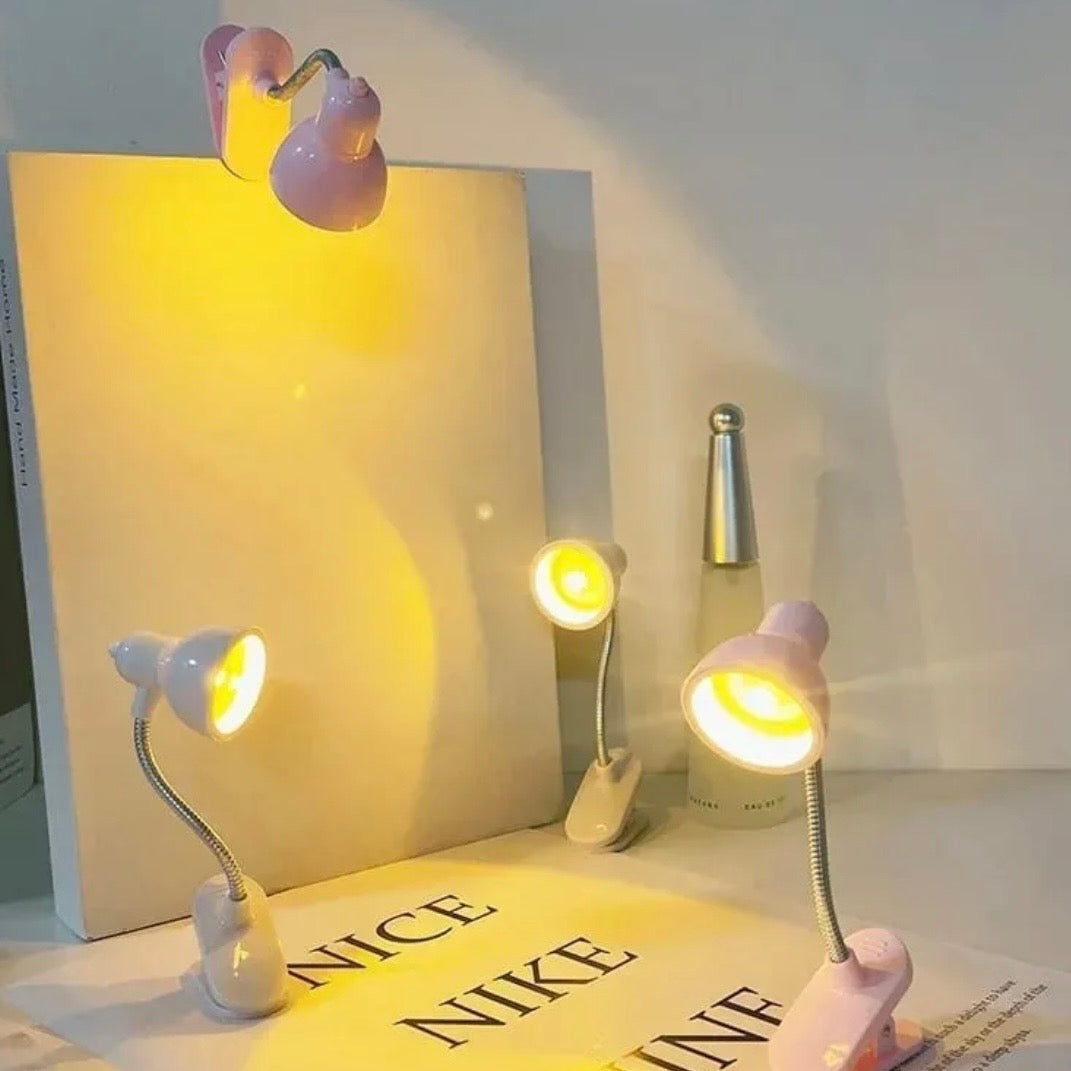 Mini Book Light LED Clamp Reading Lamp Night Lights Books To Read Bookmark Desk Decoration Bedroom Writing Stand Notebook Small