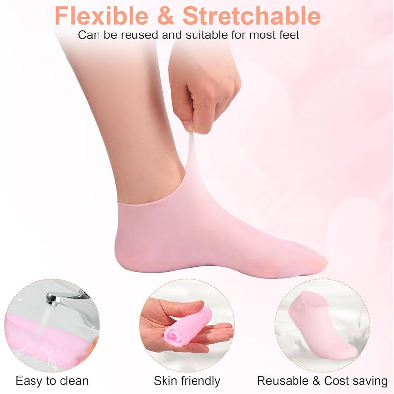 Silicon Moisturising Socks | With Box | 70 Gram