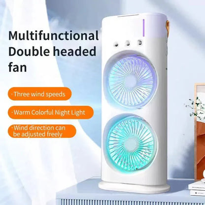 Double-Ended Spray Water Mist Fan