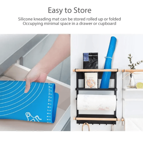 Non-Stick Silicone Roti & Pastry Rolling Mat – Reusable Baking Sheet