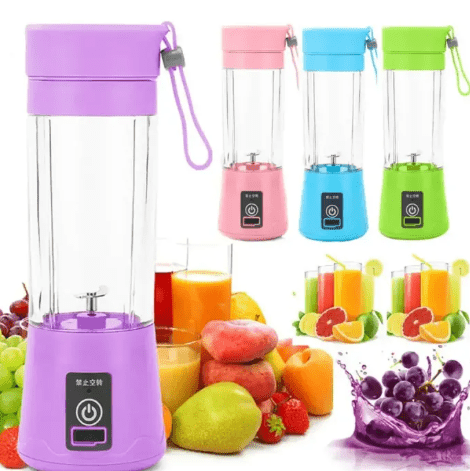 Portable USB Rechargeable 6-Blade Juicer Blender