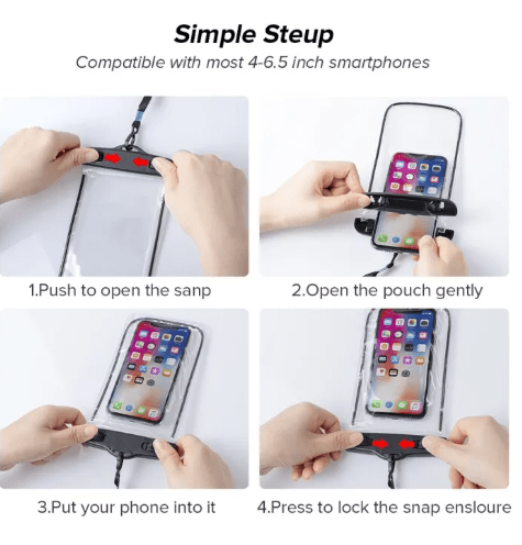 PVC Waterproof Mobile Pouch – Universal Transparent Phone Case